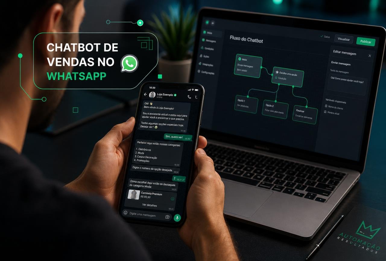 Chatbot de Vendas no WhatsApp: Guia Completo para Automatizar Atendimento e Fechar Mais Pedidos